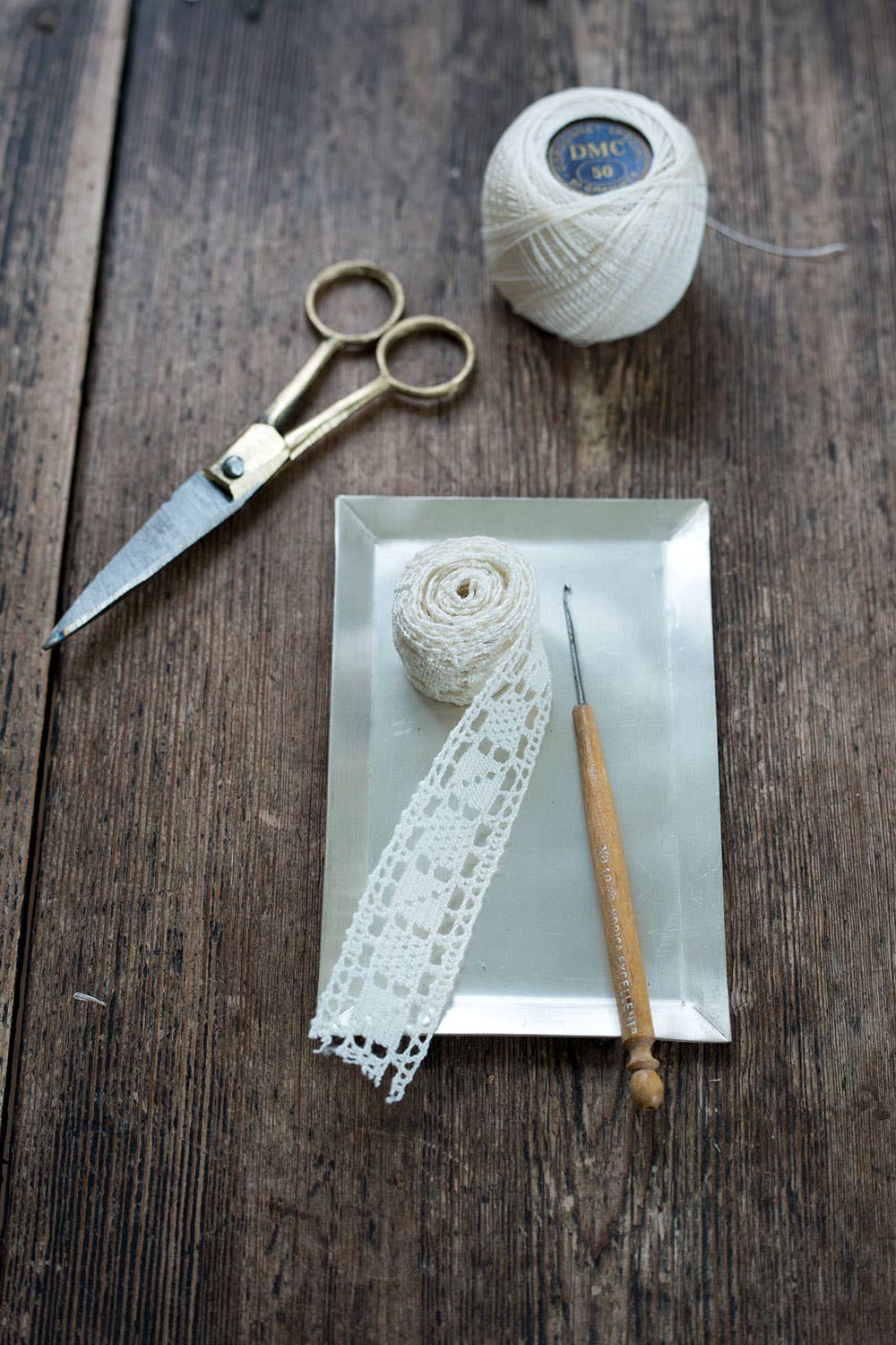 Japan: Brass-handled scissors (S)