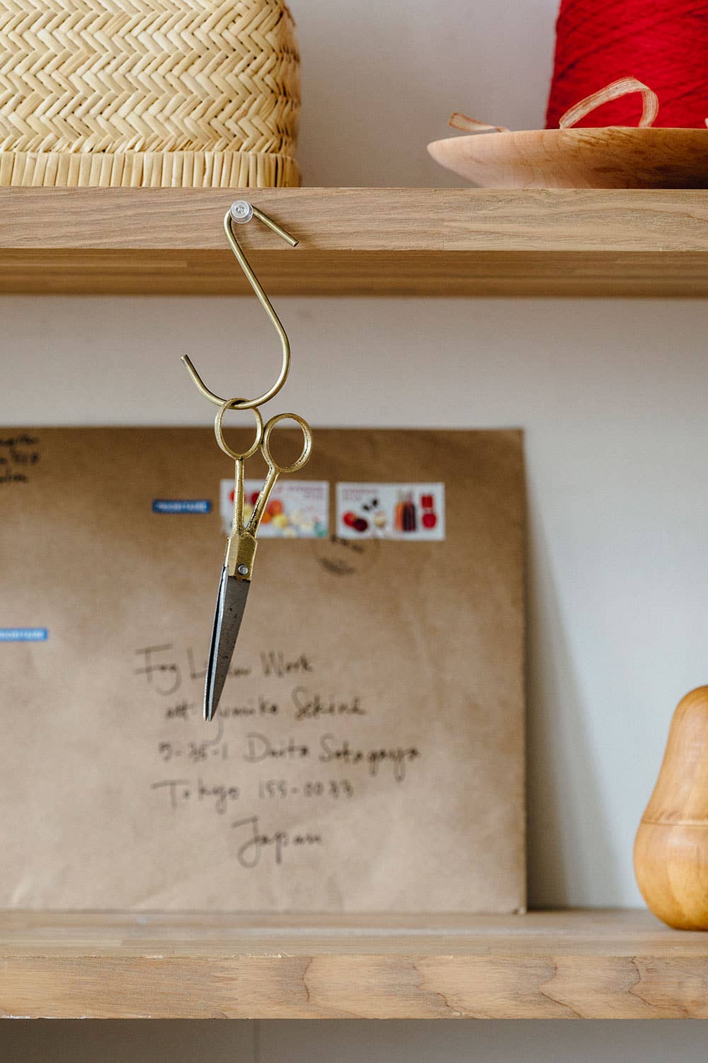 Japan: Brass-handled scissors (S)