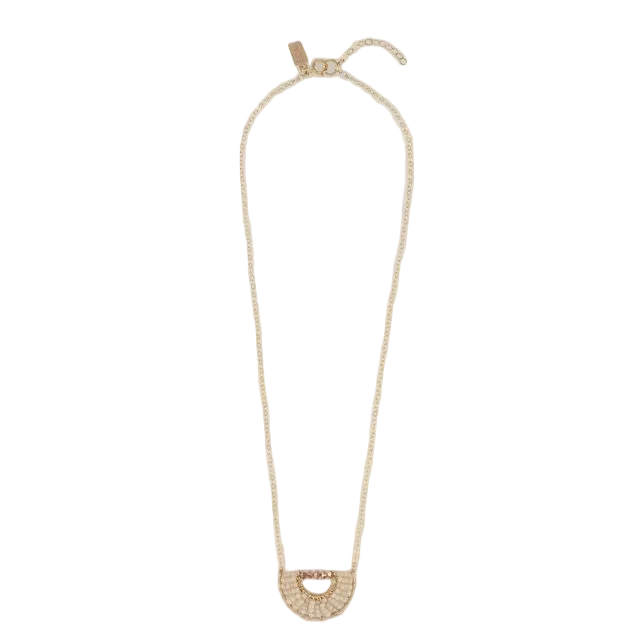 Olakira half-moon necklace - pink