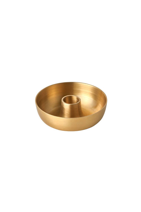 Japan: Brass candlestick
