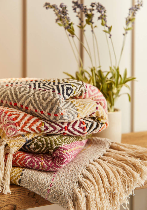 INDIA: Handwoven cotton throw