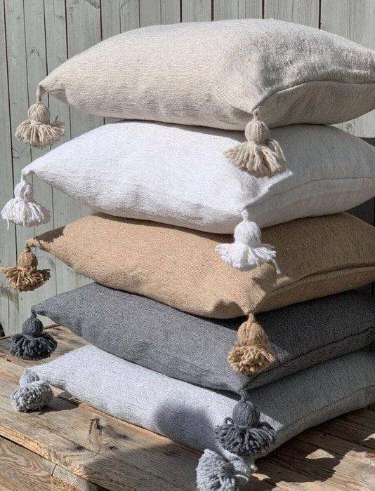 MOROCCO: Moroccan pillow cushion with tassel