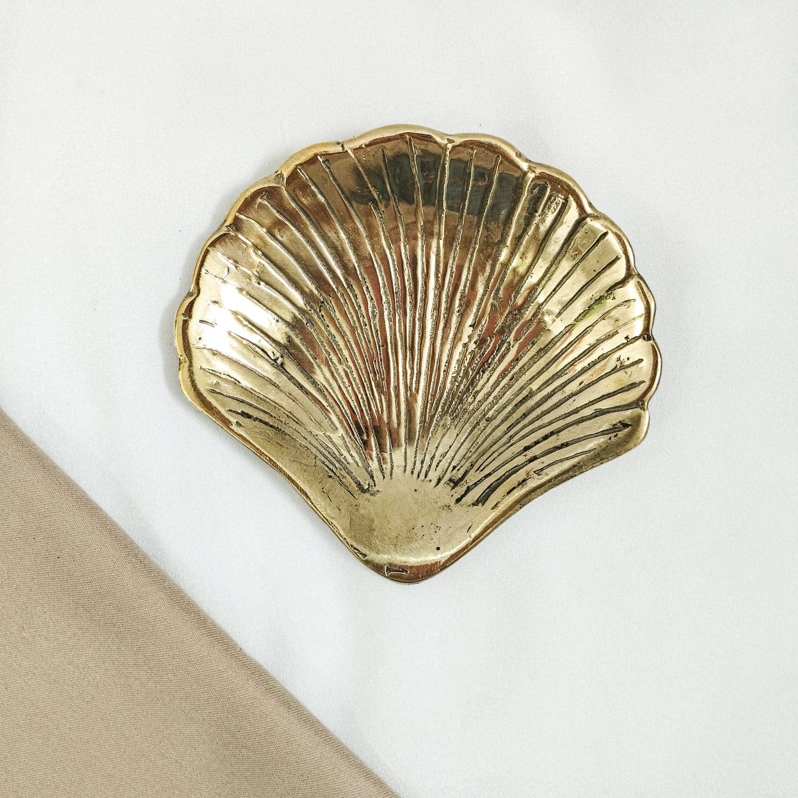 Shell Pearl Brass Jewelry Tray