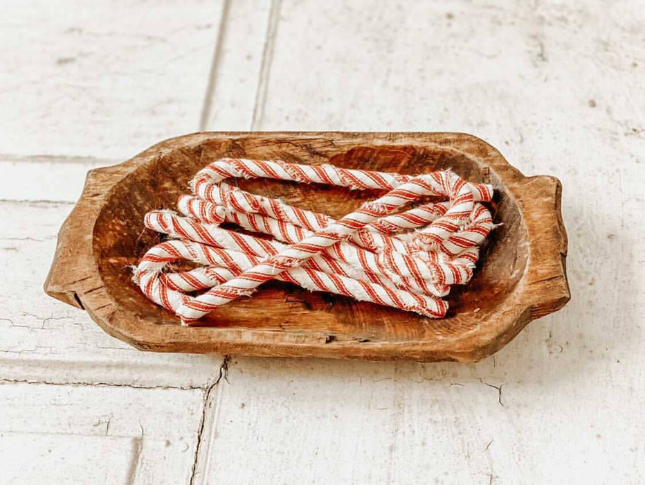 Mexico Hand-carved bowl with handles, farmhouse decor #B - 7.7