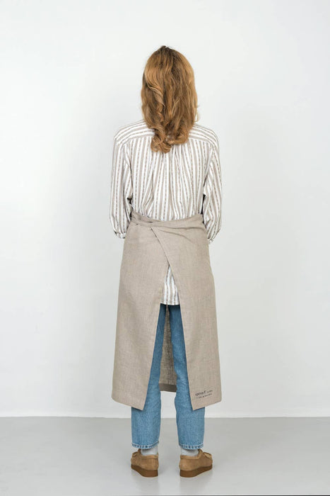 Japan: Full apron in natural linen