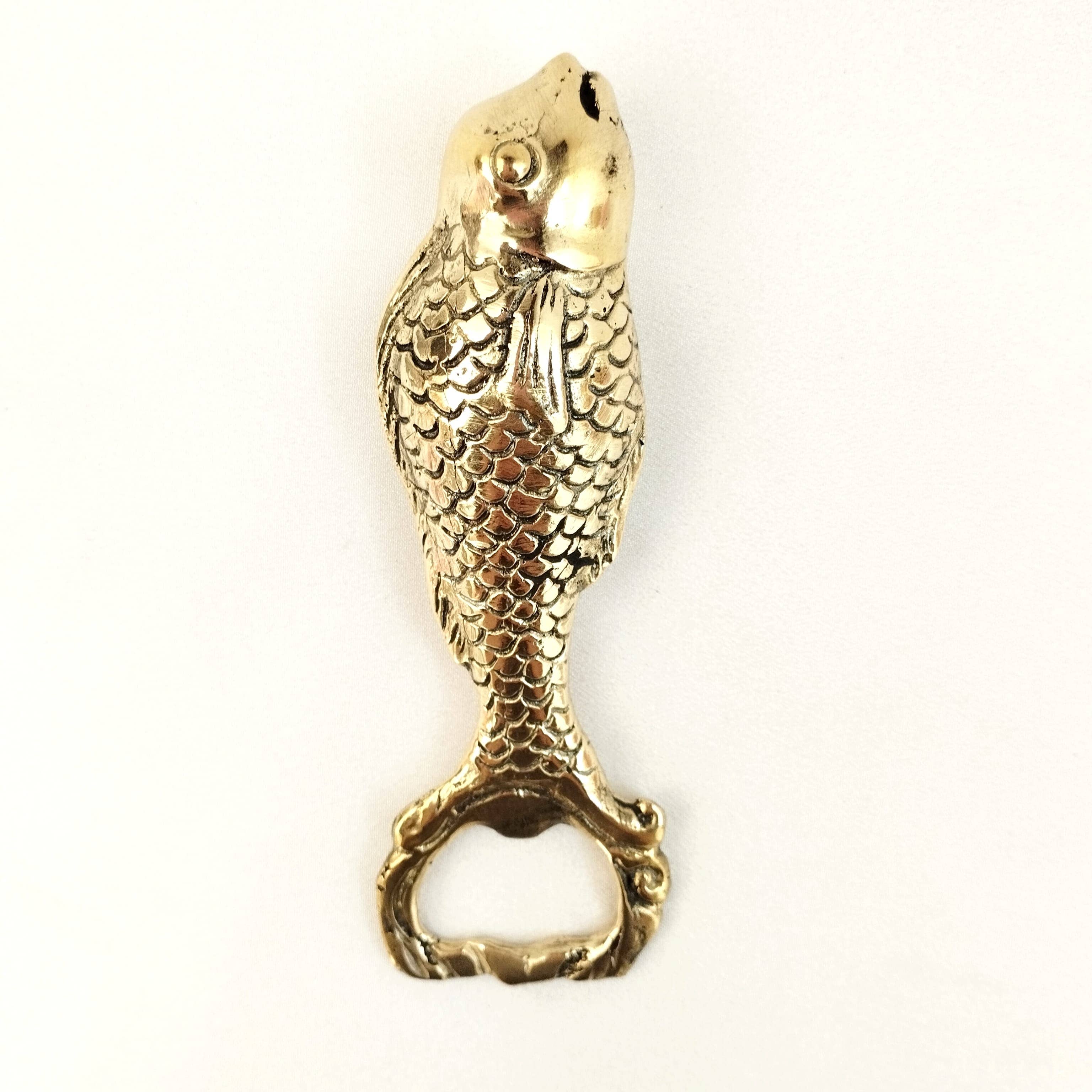 Fish bottle opener