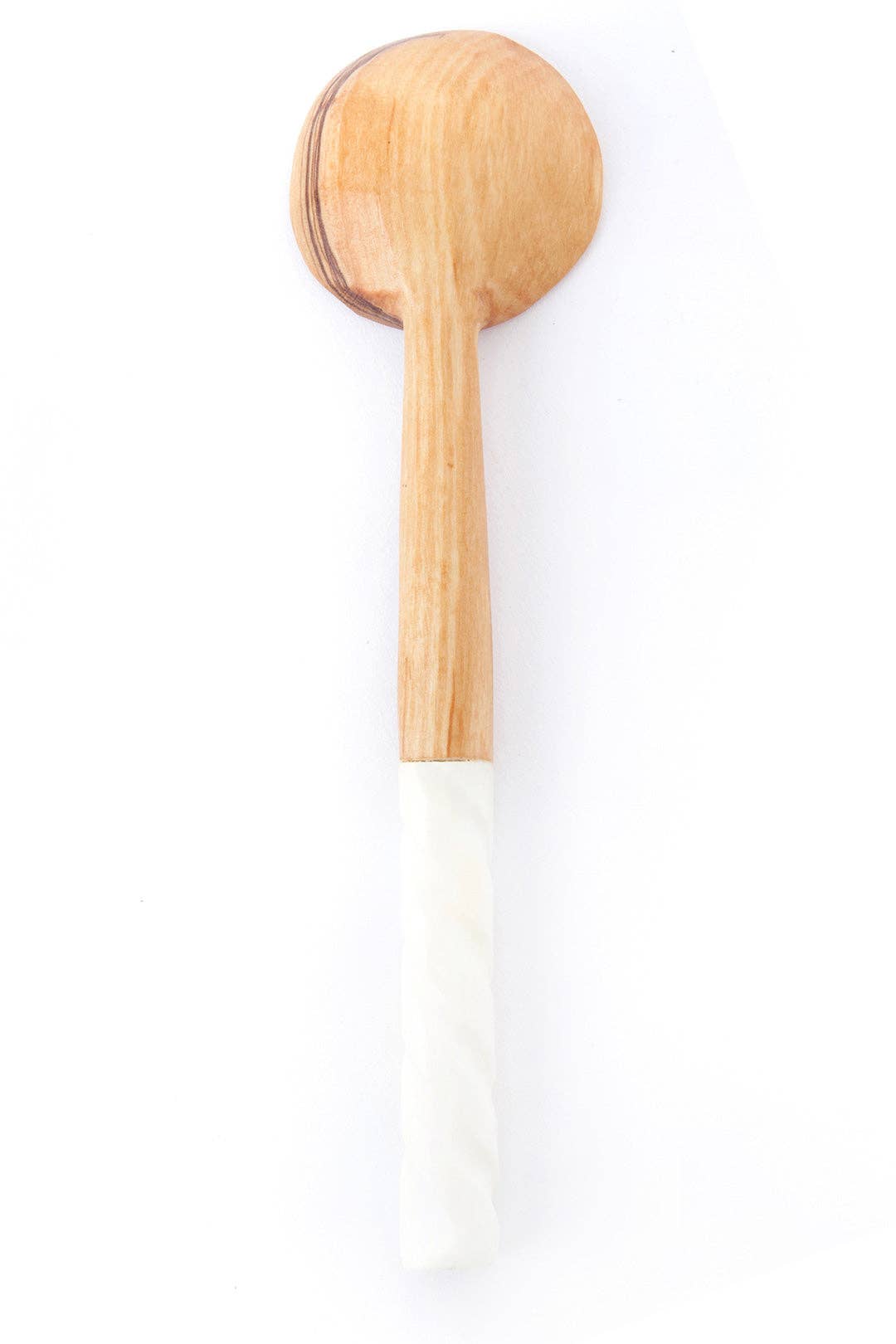 KENYA: Wild olive teaspoon with spiral handle
