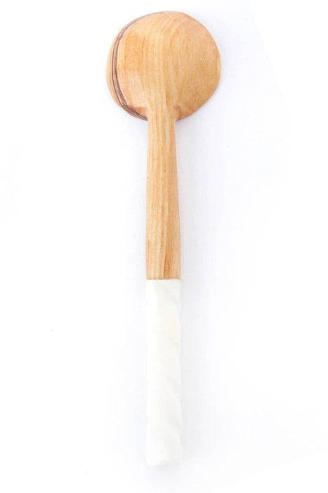 KENYA: Wild olive teaspoon with spiral handle