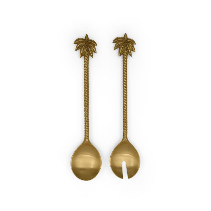 BALI Palm Tree Matte Cutlery Serving Spoon Set