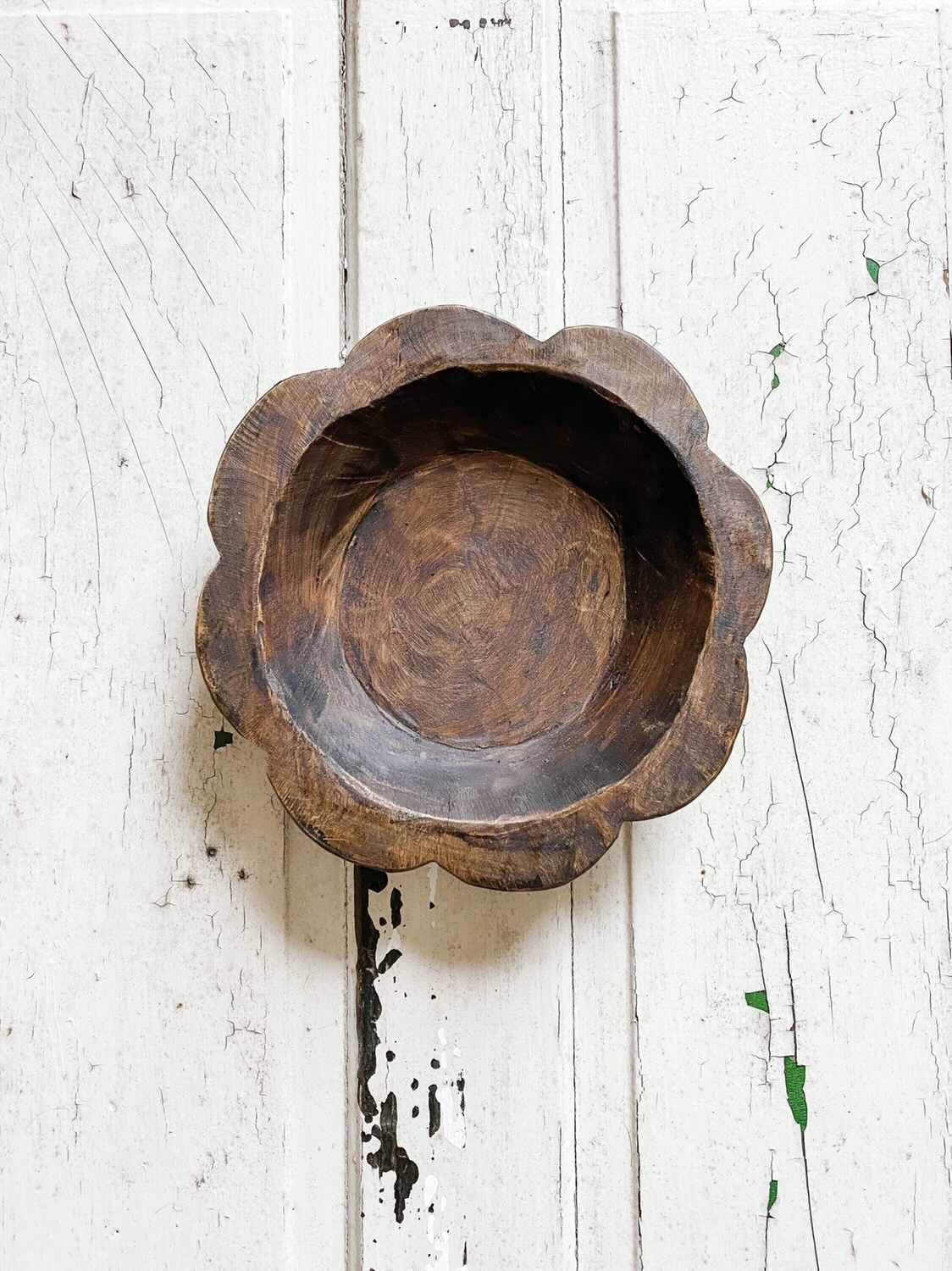Mexico: Natural Flower Pasta Bowl, Handmade Farmhouse Decor #B - 7.3