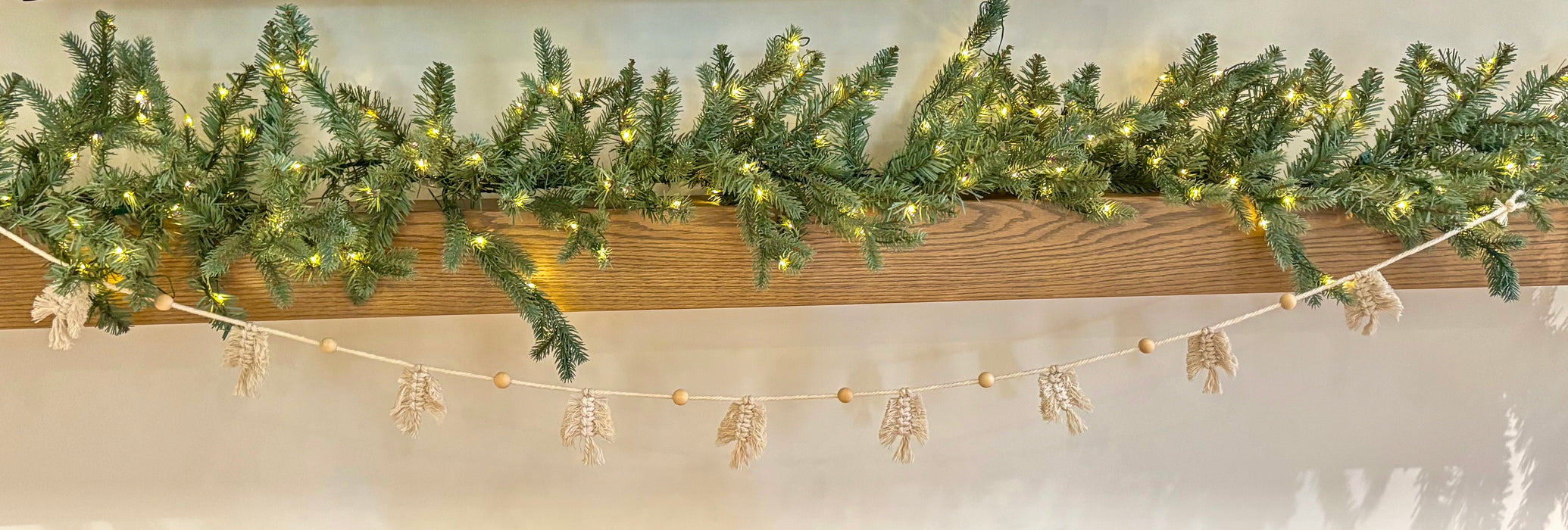 CANADA Macrame Christmas Garland | Bohemian Decor