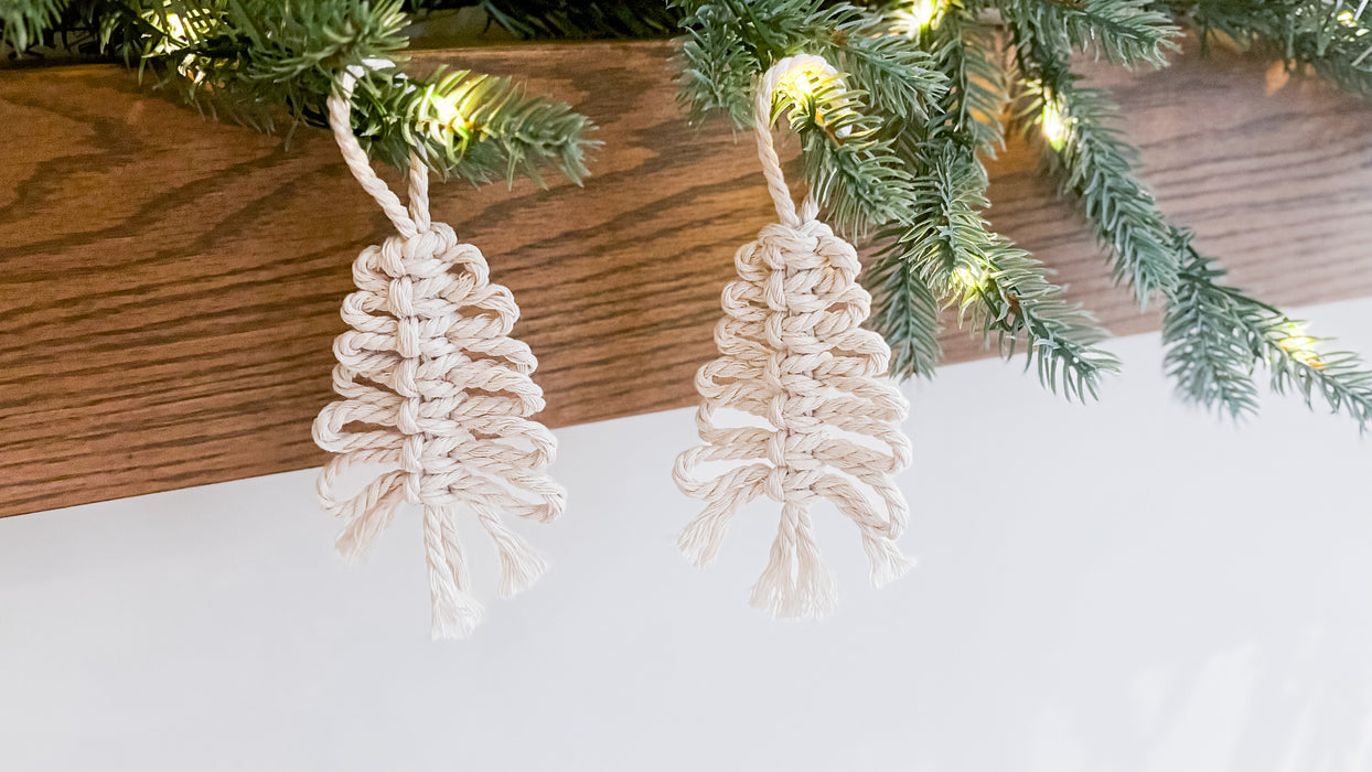 CANADA: Macrame Christmas Tree Ornament | Bohemian Decor