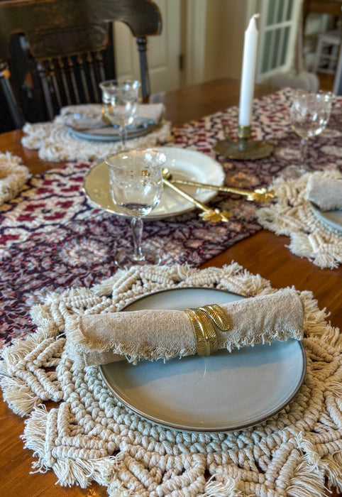 BALI Palm Tree Matte Cutlery Serving Spoon Set