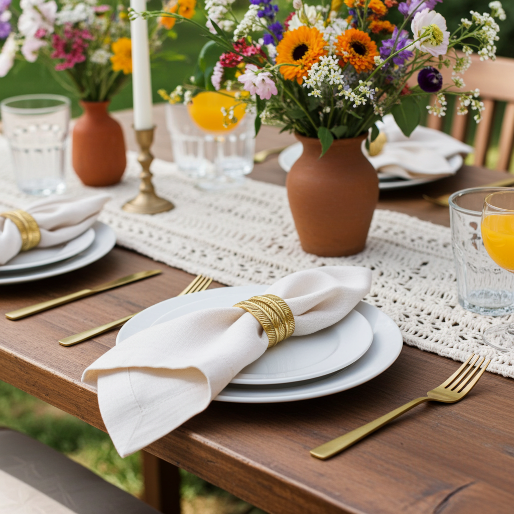 BALI Feather Napkin Ring