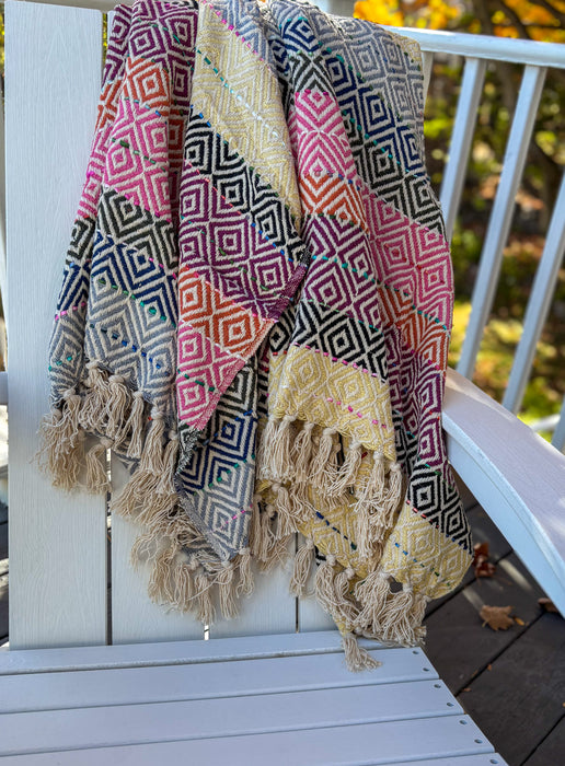 INDIA: Handwoven cotton throw