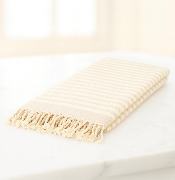 Türkiye: Handwoven Turkish cotton hand towel