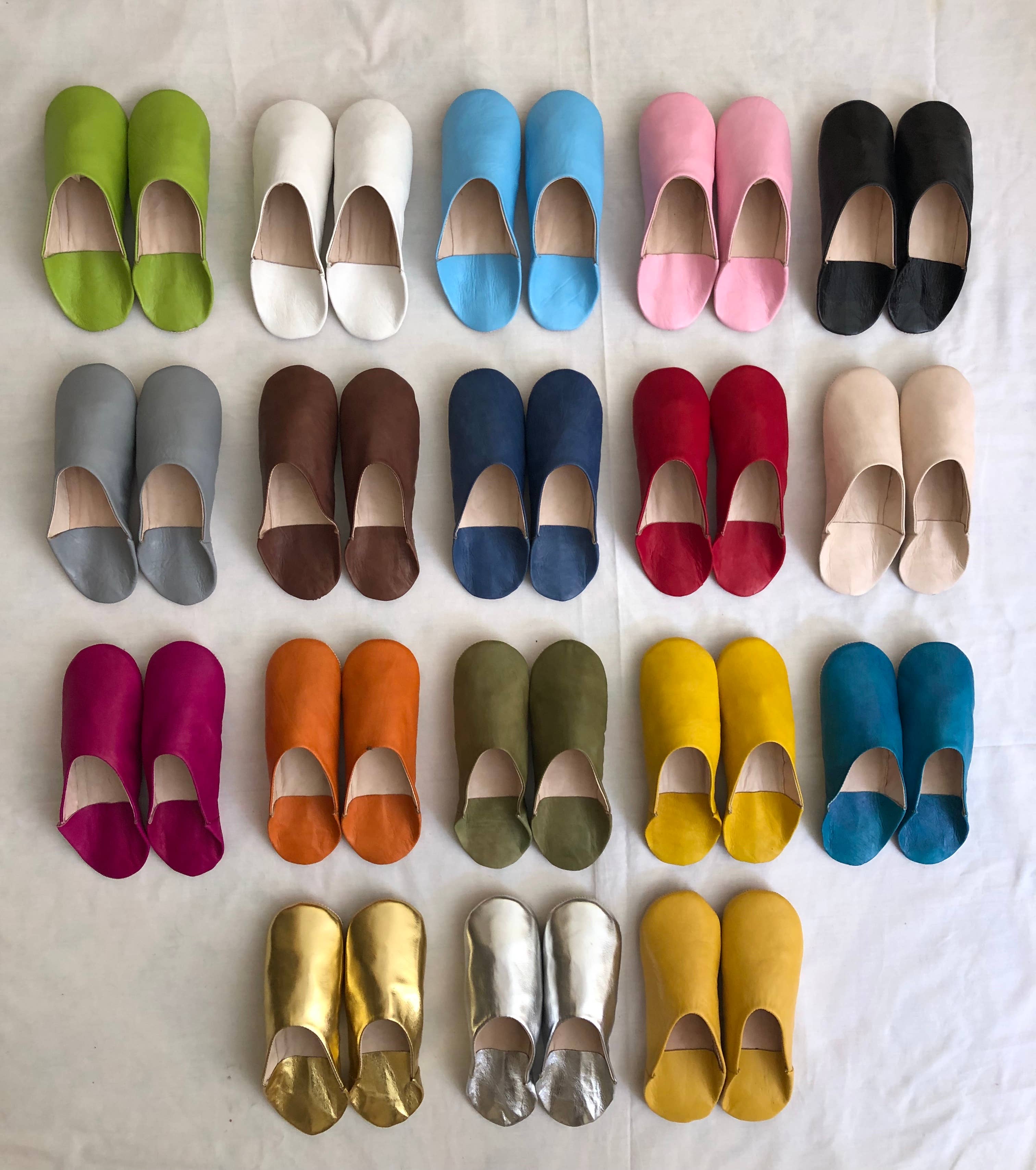 Babouches femmes en cuir du Maroc