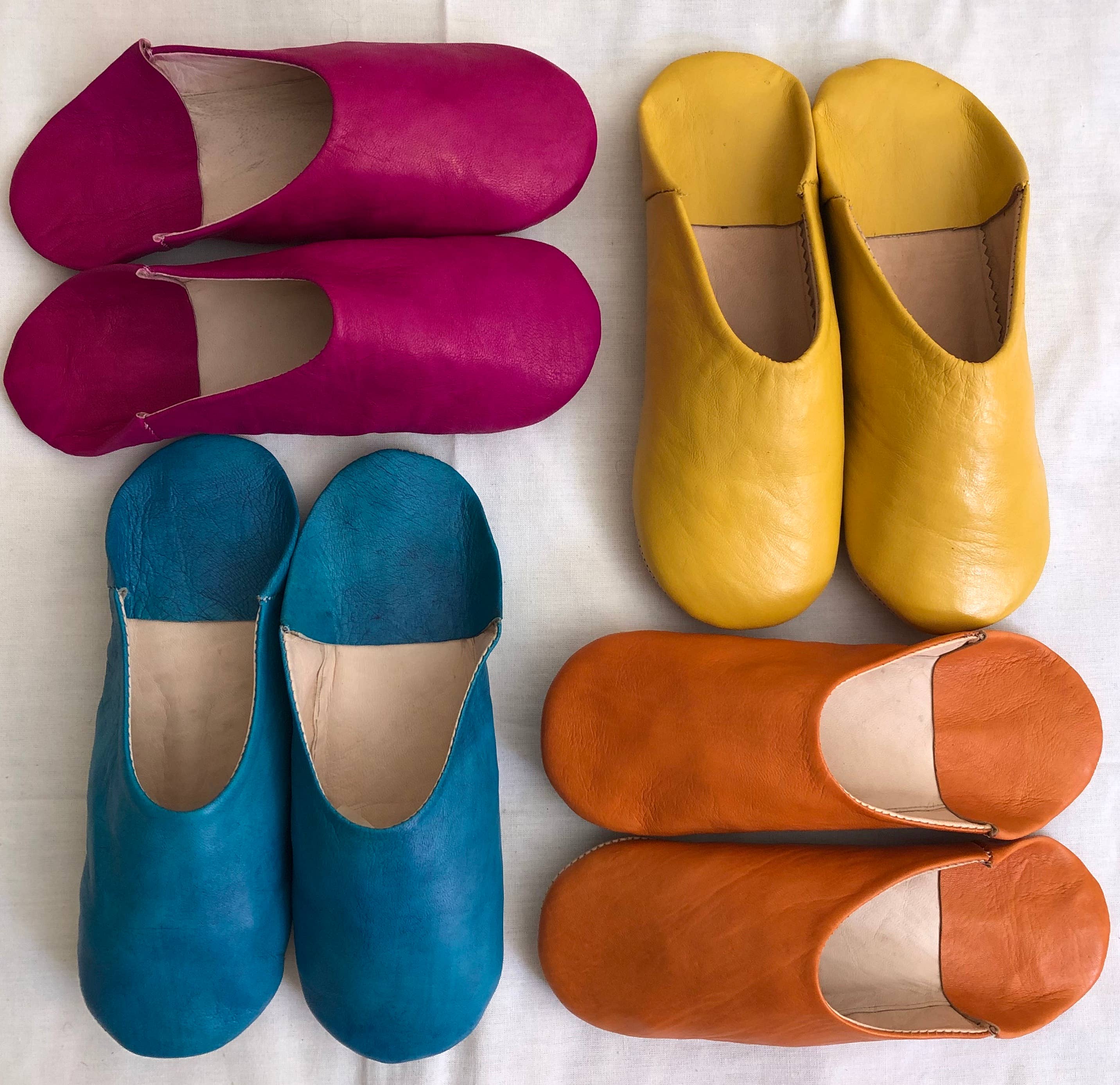 Babouches femmes en cuir du Maroc