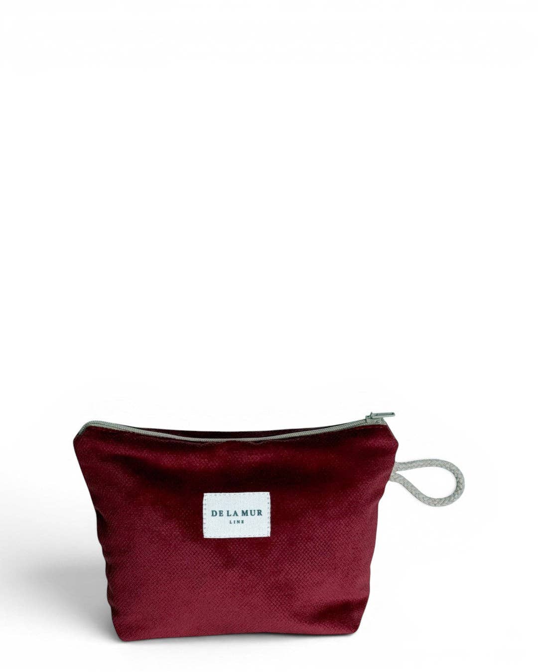 Petite trousse de maquillage – Velours bordeaux d’Espagne